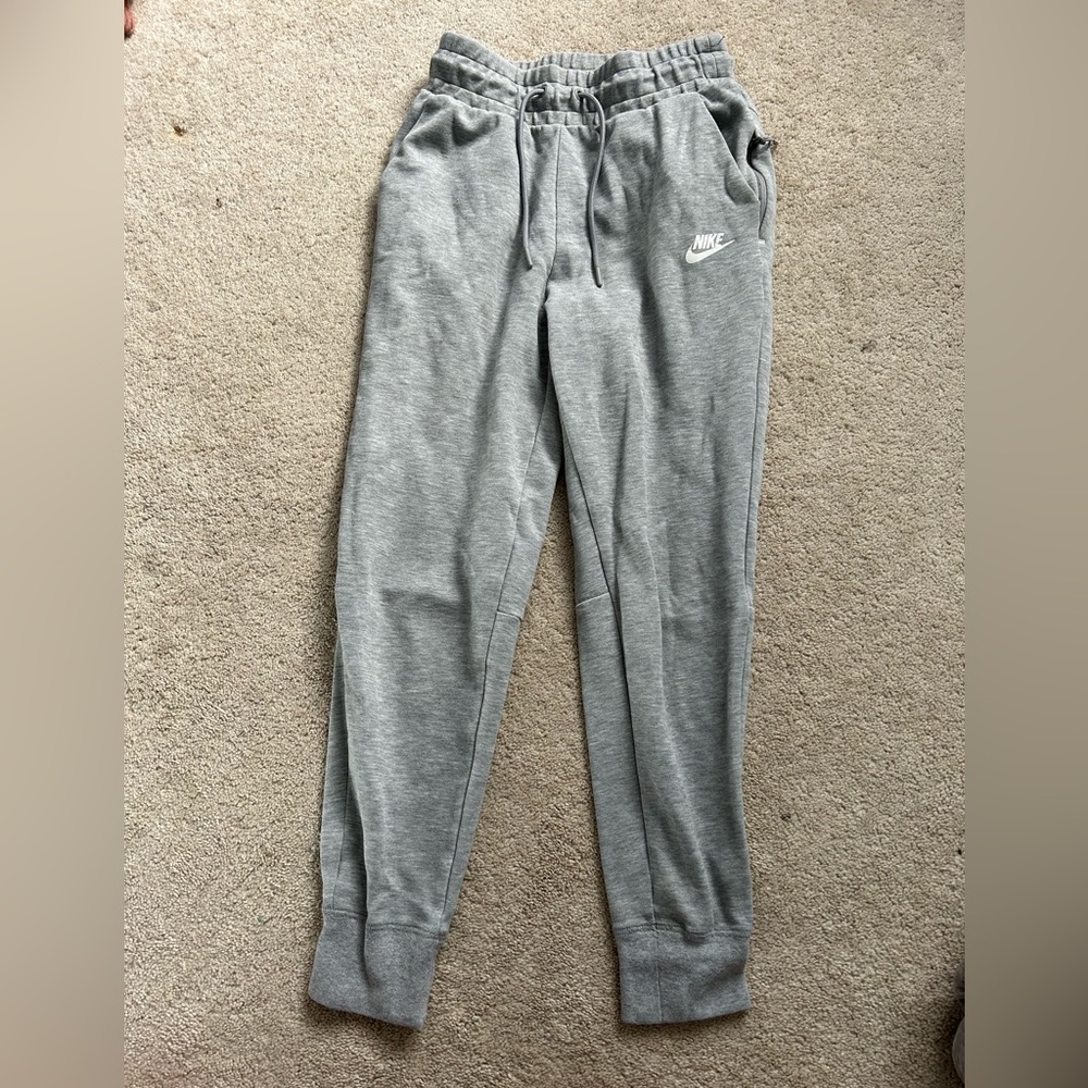 Gray Nike joggers